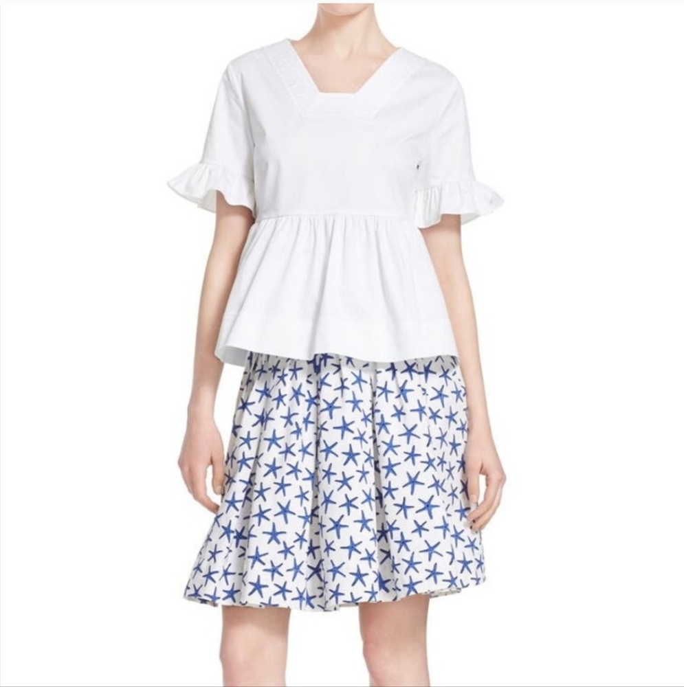 Kate Spade Starfish Broome Street Skirt White 6